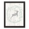 Noel Deer 11x14 Black Framed Canvas