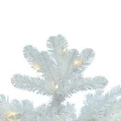 9.5ft. Pre-Lit White Salem Pine Artificial Christmas Tree, Warm White Dura-Lit® LED Lights -Northlight Sale Store D522187S 3