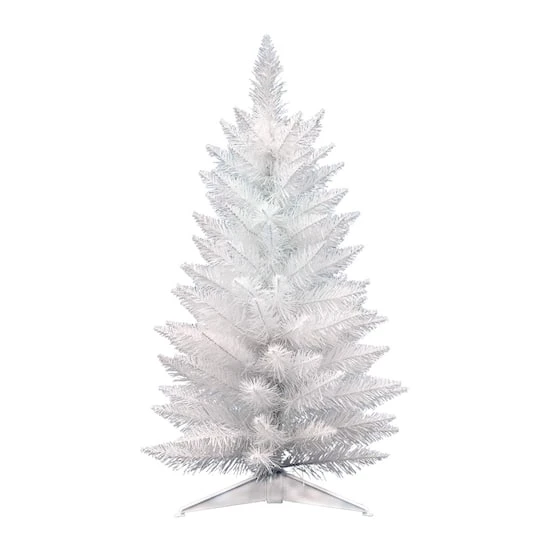 2.5ft. Unlit Sparkle White Spruce Artificial Christmas Tree 1 2.5ft. Unlit Sparkle White Spruce Artificial Christmas Tree