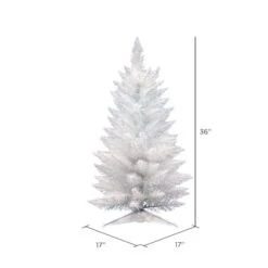 2.5ft. Unlit Sparkle White Spruce Artificial Christmas Tree 9 2.5ft. Unlit Sparkle White Spruce Artificial Christmas Tree -Northlight Sale Store D522189S 4