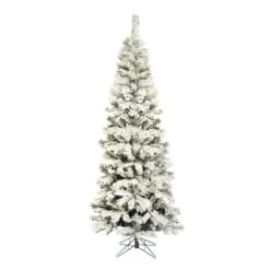 6.5ft. Unlit Flocked Pacific Pine Artificial Christmas Tree