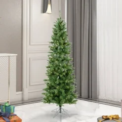 4.5ft. Pre-Lit Salem Pine Artificial Christmas Tree, Warm White Dura-Lit® LED Lights -Northlight Sale Store D522197S 2