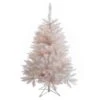 3.5ft. Pre-Lit Sparkle White Spruce Artificial Christmas Tree, Multi-Colored LED Lights