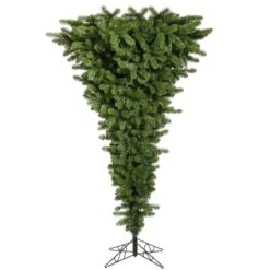 7.5ft. Unlit Green Upside Down Artificial Christmas Tree