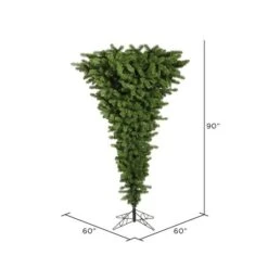 7.5ft. Unlit Green Upside Down Artificial Christmas Tree 9 7.5ft. Unlit Green Upside Down Artificial Christmas Tree -Northlight Sale Store D522229S 4