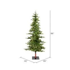 8ft. Pre-Lit Shawnee Fir Artificial Christmas Tree, Warm White Dura-Lit® LED Lights -Northlight Sale Store D522268S 4