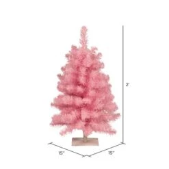 2ft. Unlit Pink Pine Artificial Christmas Tree -Northlight Sale Store D522294S 4