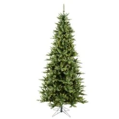 8.5ft. Pre-Lit Slim Camdon Fir Artificial Christmas Tree, Warm White Dura-Lit® LED Lights