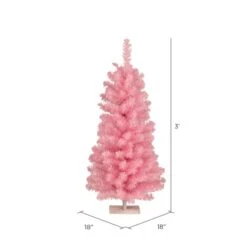 3ft. Unlit Pink Pine Artificial Christmas Tree -Northlight Sale Store D522368S 3