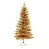 3ft. Pre-Lit Gold Pencil Fir Artificial Christmas Tree, Warm White Dura-Lit® LED Lights