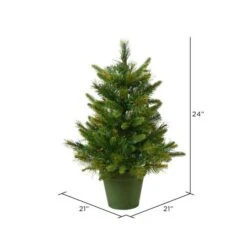 2ft. Unlit Cashmere Pine Artificial Christmas Tree In Pot 8 2ft. Unlit Cashmere Pine Artificial Christmas Tree In Pot -Northlight Sale Store D522388S 3