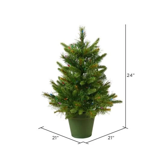 2ft. Unlit Cashmere Pine Artificial Christmas Tree In Pot 4 2ft. Unlit Cashmere Pine Artificial Christmas Tree In Pot - Image 4