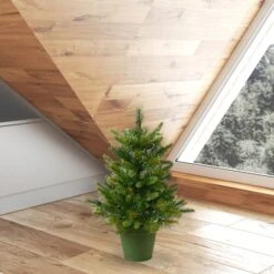 2ft. Unlit Cashmere Pine Artificial Christmas Tree In Pot 9 2ft. Unlit Cashmere Pine Artificial Christmas Tree In Pot -Northlight Sale Store D522388S 4