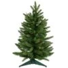 2ft. Pre-Lit Fraser Fir Artificial Christmas Tree, Multicolor Lights