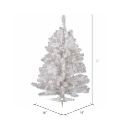 2ft. Unlit Crystal White Spruce Artificial Christmas Tree -Northlight Sale Store D522458S 4