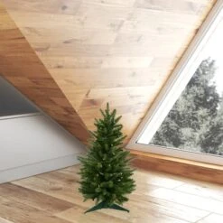 2ft. Pre-Lit Fraser Fir Artificial Christmas Tree, Clear Dura-Lit® Lights 7 2ft. Pre-Lit Fraser Fir Artificial Christmas Tree, Clear Dura-Lit® Lights -Northlight Sale Store D522463S 2