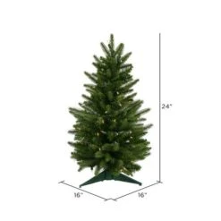 2ft. Pre-Lit Fraser Fir Artificial Christmas Tree, Clear Dura-Lit® Lights 8 2ft. Pre-Lit Fraser Fir Artificial Christmas Tree, Clear Dura-Lit® Lights -Northlight Sale Store D522463S 3