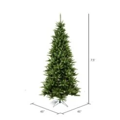 7.5ft. Unlit Slim Camdon Fir Artificial Christmas Tree -Northlight Sale Store D522478S 4