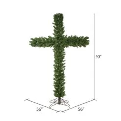 7.5ft. Pre-Lit Artificial Christmas Cross, Warm White Dura-Lit® LED Lights -Northlight Sale Store D522487S 3