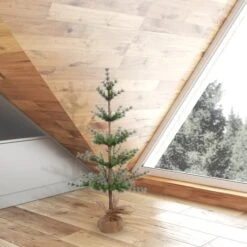 3ft. Unlit Split Venetian Pine Artificial Christmas Tree In Burlap Base -Northlight Sale Store D522494S 2