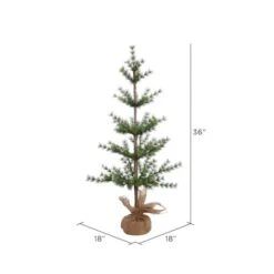 3ft. Unlit Split Venetian Pine Artificial Christmas Tree In Burlap Base -Northlight Sale Store D522494S 3