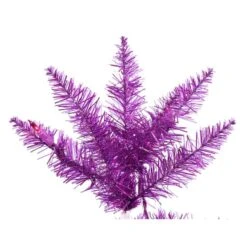 2ft. Pre-Lit Purple Artificial Christmas Tree, Purple LED Lights -Northlight Sale Store D522547S 3