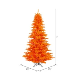 3ft. Unlit Orange Fir Artificial Christmas Tree 5 3ft. Unlit Orange Fir Artificial Christmas Tree -Northlight Sale Store D522574S 2