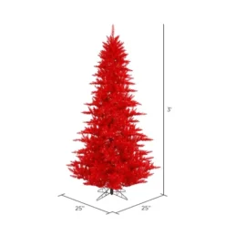 3ft. Unlit Red Fir Artificial Christmas Tree 5 3ft. Unlit Red Fir Artificial Christmas Tree -Northlight Sale Store D522575S 2