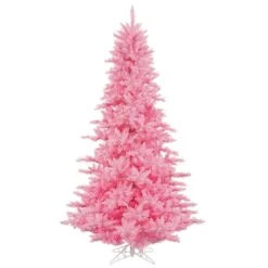 3ft. Pre-Lit Pink Fir Artificial Christmas Tree, Pink Lights