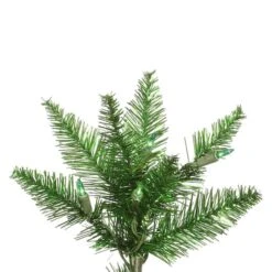 3ft. Pre-Lit Green Tinsel Fir Artificial Christmas Tree, Green Lights 6 3ft. Pre-Lit Green Tinsel Fir Artificial Christmas Tree, Green Lights -Northlight Sale Store D522585S 2
