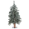 2ft. Pre-Lit Natural Bark Alpine Artificial Christmas Tree, ClearLights