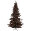 3ft. Pre-Lit Black Fir Artificial Christmas Tree, Warm White LED Lights