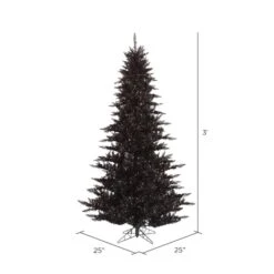 3ft. Unlit Black Fir Artificial Christmas Tree 5 3ft. Unlit Black Fir Artificial Christmas Tree -Northlight Sale Store D522702S 2