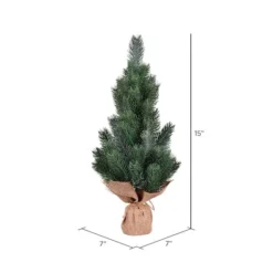 15" Unlit Blue Spruce Sapling Artificial Christmas Tree Set 7 15" Unlit Blue Spruce Sapling Artificial Christmas Tree Set -Northlight Sale Store D522717S 3