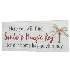 16" Santa’s Key Tabletop Sign