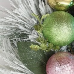 Snowy Pine & Ornament Spray -Northlight Sale Store D531302S 3