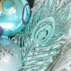 Snowy Pine & Ornament Spray -Northlight Sale Store D531302S 5