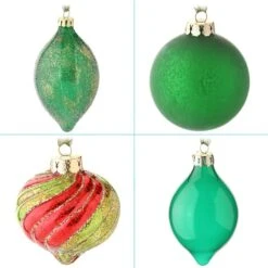 20ct. Rural Homestead Collection Glass Ornaments -Northlight Sale Store D531391S 3