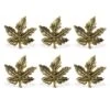 DII® Gold Maple Leaf Napkin Rings, 6ct.