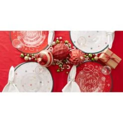 DII® Be Merry & Bright Embellished Placemats, 6ct. -Northlight Sale Store D540022S 6