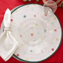 DII® Be Merry & Bright Embellished Placemats, 6ct. -Northlight Sale Store D540022S 7