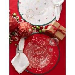 DII® Be Merry & Bright Embellished Placemats, 6ct. -Northlight Sale Store D540022S 8