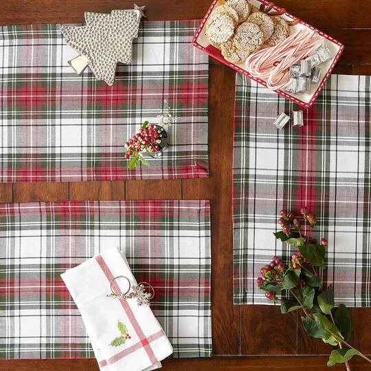 DII® Christmas Plaid Placemats, 6ct. 11 DII® Christmas Plaid Placemats, 6ct. - Image 11