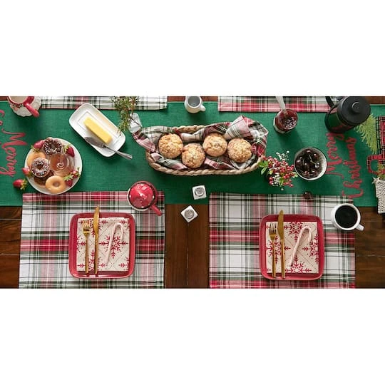 DII® Christmas Plaid Placemats, 6ct. 12 DII® Christmas Plaid Placemats, 6ct. - Image 12