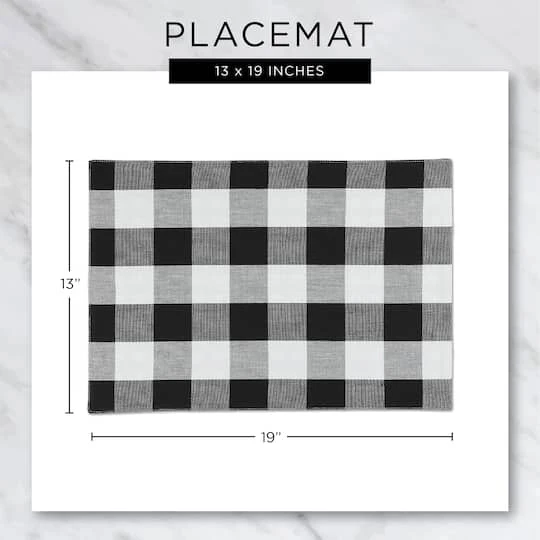 DII® Christmas Plaid Placemats, 6ct. 8 DII® Christmas Plaid Placemats, 6ct. - Image 8