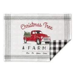 DII® Tree Farm Truck Printed Placemats, 6ct. -Northlight Sale Store D540028S 2