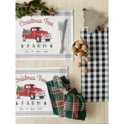 DII® Tree Farm Truck Printed Placemats, 6ct. -Northlight Sale Store D540028S 8