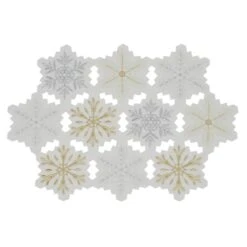 DII® Embroidered Snowflake Placemats, 4ct. 15 DII® Embroidered Snowflake Placemats, 4ct. -Northlight Sale Store D540029S 4