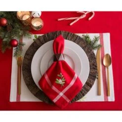 DII® Merry Christmas Print Placemats, 6ct. -Northlight Sale Store D540030S 5