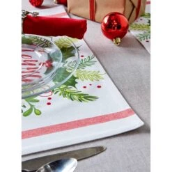 DII® Merry Christmas Print Placemats, 6ct. -Northlight Sale Store D540030S 7